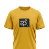 Half Sleeves Yellow Coloured T-shirt