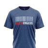 Made in Bengaluru Print Half sleeve Blue T-shirt