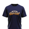 Half Sleeves Petrol Blue Coloured T-shirt