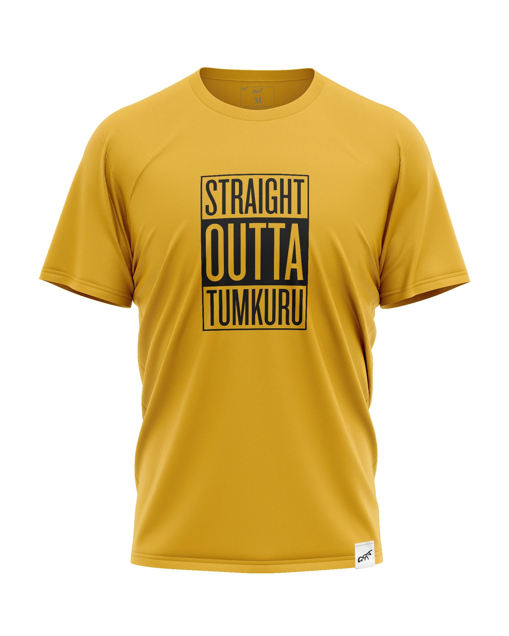 Half Sleeves Yellow Coloured T-shirt