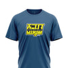 Kannada Speaking Indian Printed petrol Blue Half sleeves T-shirt