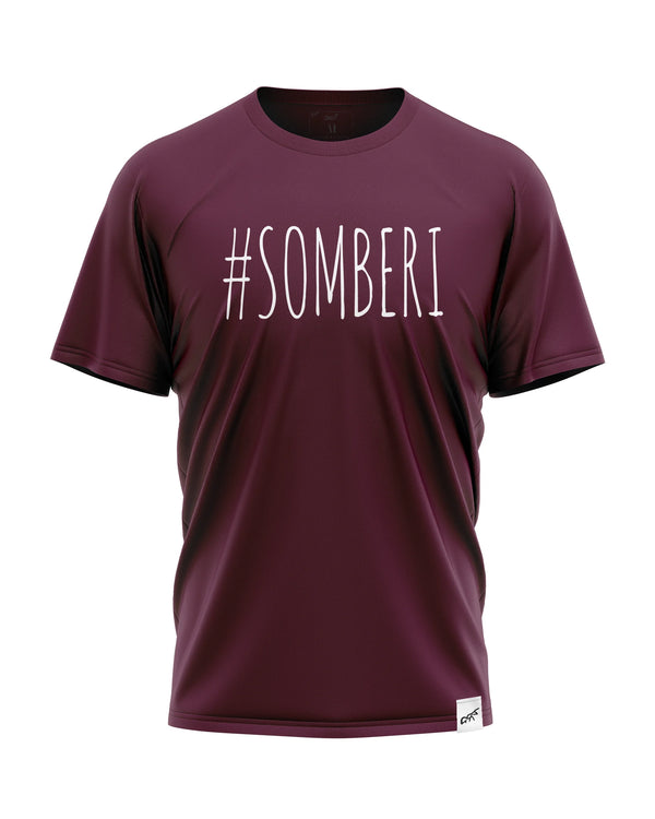 Half Sleeves Burgundy Colour T-shirt