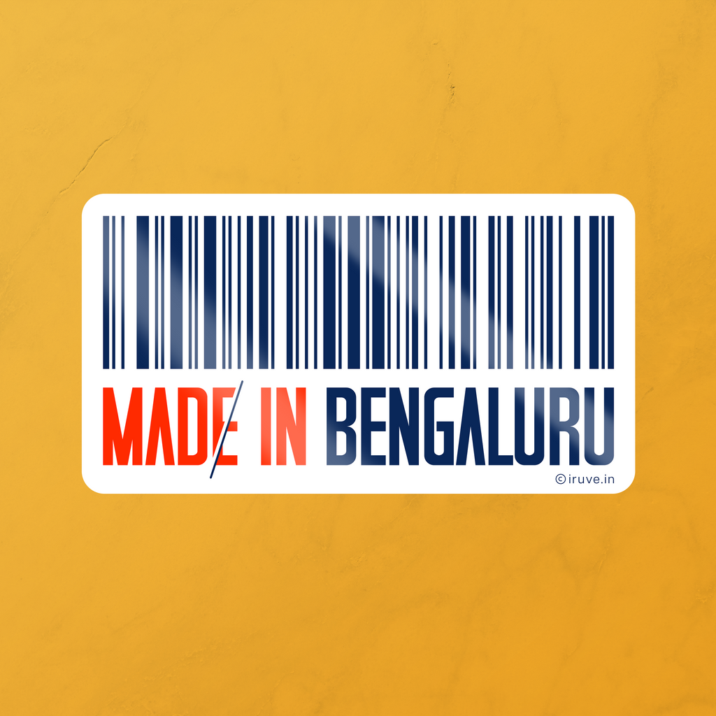 Made in Bengaluru - Sticker. | Iruve