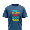 Nodi Swamy Naavu irodu Heege Petrol Blue Half sleeve Tshirt