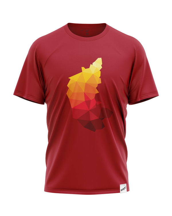 Indigo Red Half Sleeve T-shirt